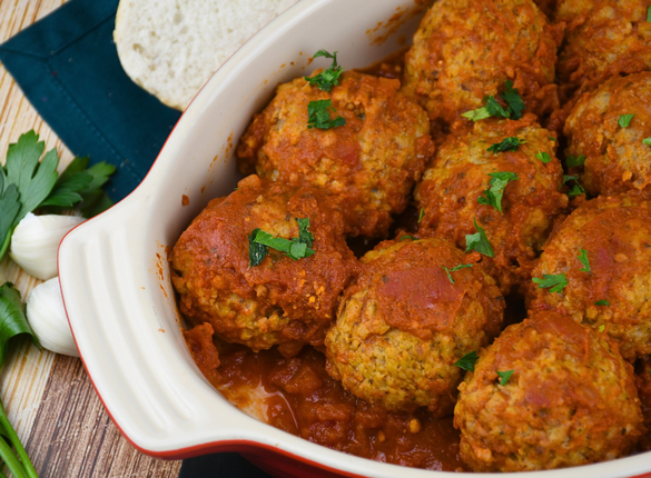 Baked Meatballs With Sauce - Item # 123 - Dave's Fresh Marketplace Catering RI